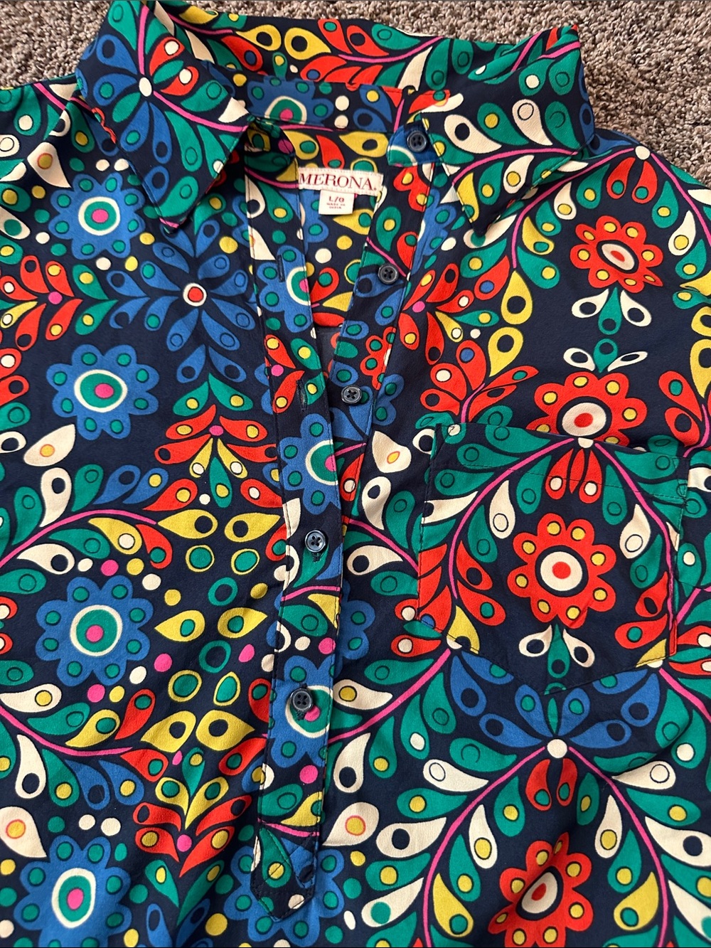Stunning Merona Blouse size L - Picture 3 of 6